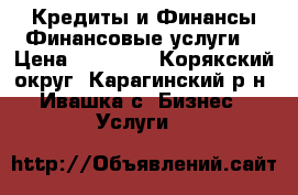 Кредиты и Финансы,Финансовые услуги. › Цена ­ 20 000 - Корякский округ, Карагинский р-н, Ивашка с. Бизнес » Услуги   